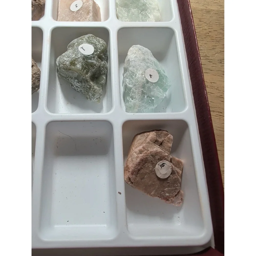 Geology Mineral Hardness Test Kit - Mohs Scale Minerals - Education Study Set VG